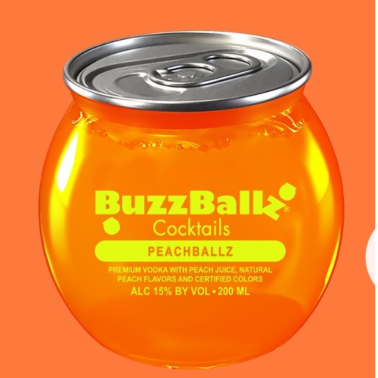 BuzzBallz PeachBallz cocktail